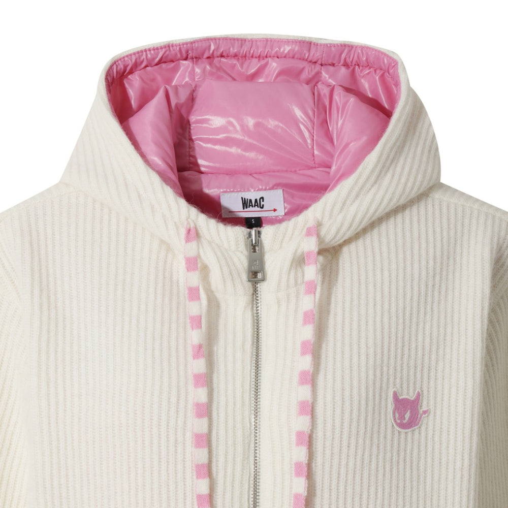 FULL ZIP KNIT HOODIE JACKET 女士 針織連帽外套