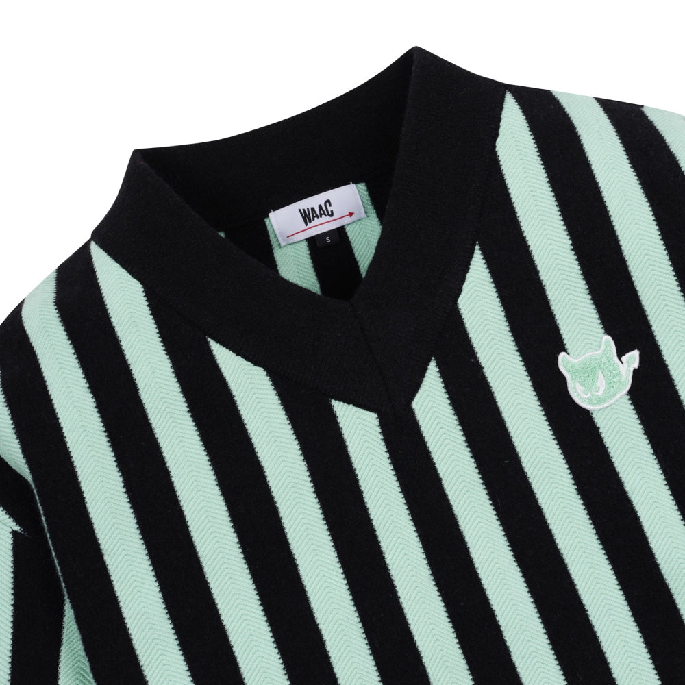 STRIPE V-NECK SWEATER 女士 V領毛衣