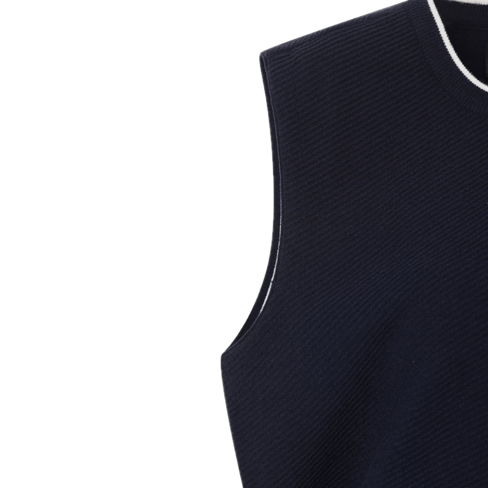 ROUND NECK SWEATER VEST 女士 圓領針織背心