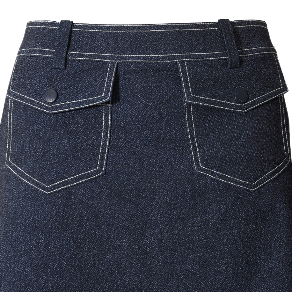 DENIM LIKE SKIRT 女士 高爾夫短褲裙