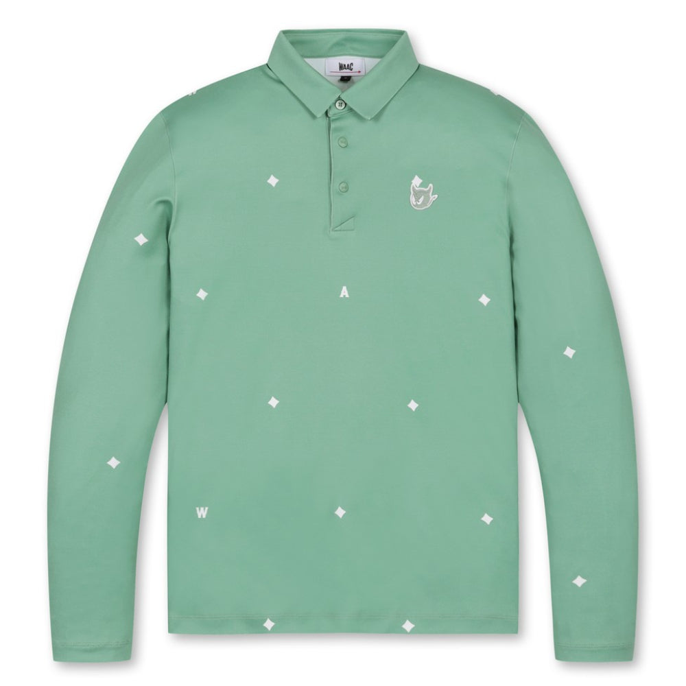 WAACKY PATTERENED POLO 男士 印花長袖POLO衫