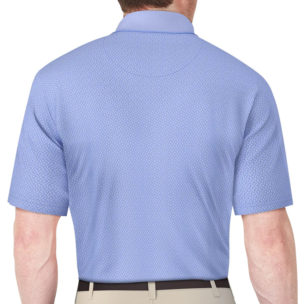 2 TONE MICRO GEO JACQUARD POLO 男士 高爾夫POLO衫