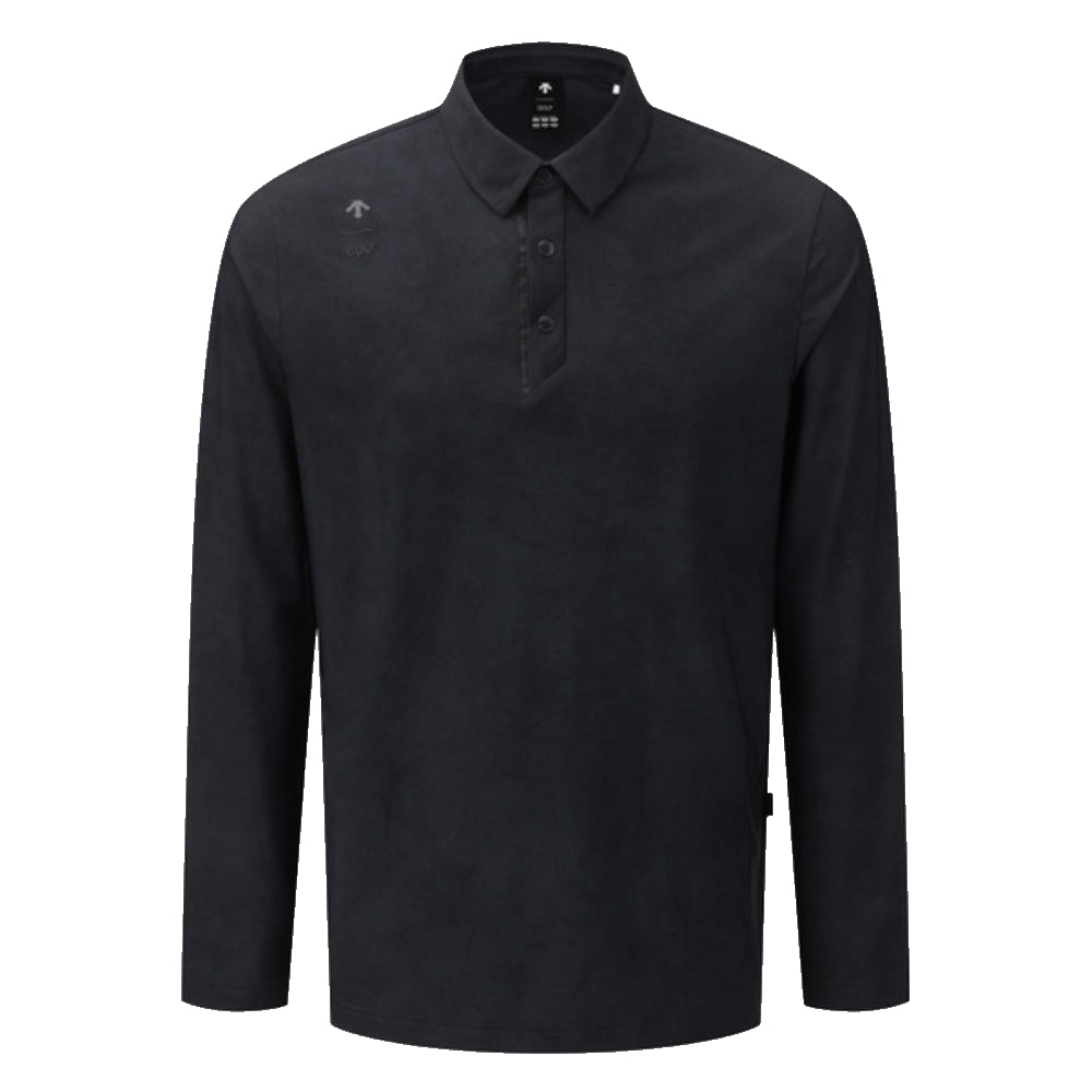 ALL-OVER PATTERNED Y-COLLARED LONG-SLEEVED T-SHIRT 男士 高爾夫長袖POLO衫