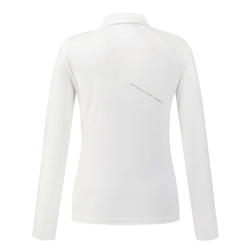 SIGNATURE COLLARED T-SHIRT 女士 翻領長袖上衣