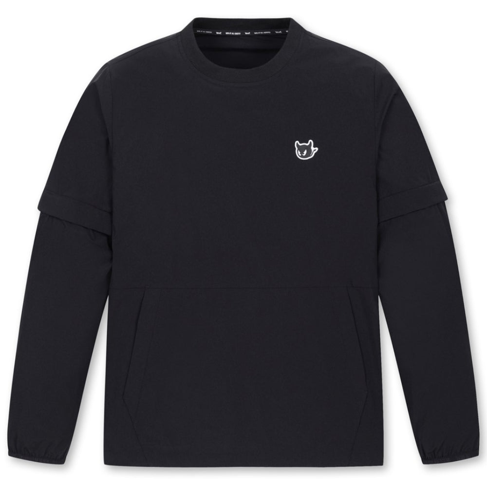 CASHMERE DRAWING WAACKY SWEATER 男士 圓領可拆袖上衣