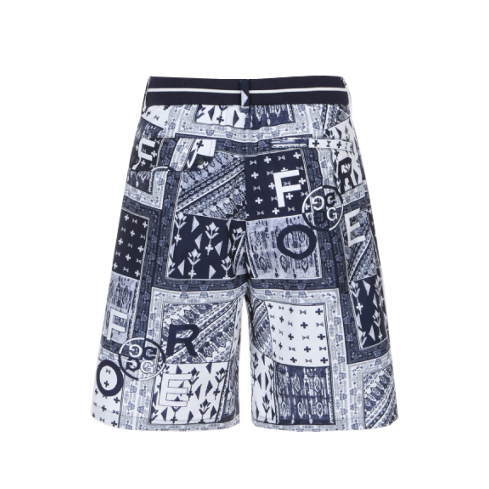 PATTERN SEERSUCKER SHORTS 男士 休閒印花短褲