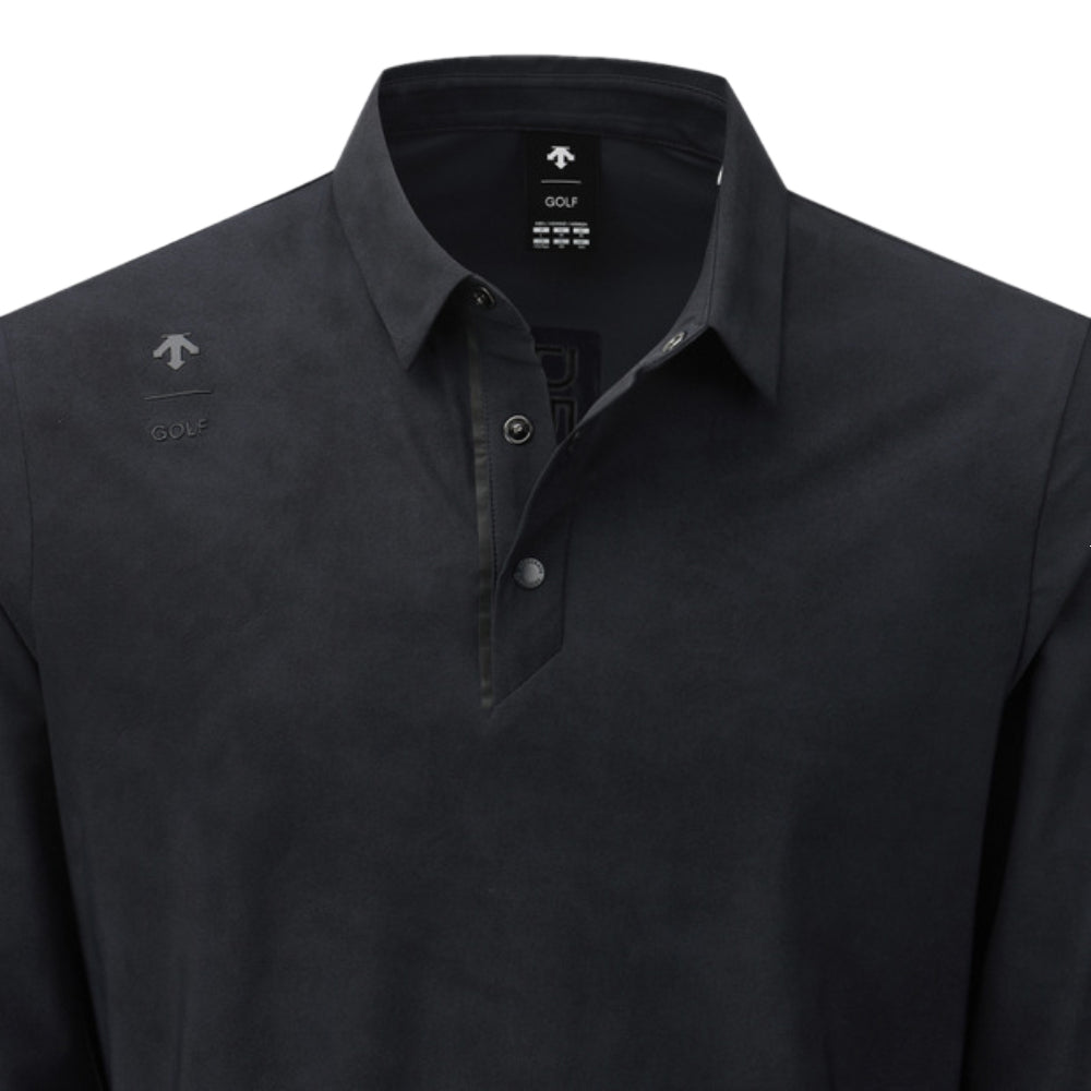 ALL-OVER PATTERNED Y-COLLARED LONG-SLEEVED T-SHIRT 男士 高爾夫長袖POLO衫