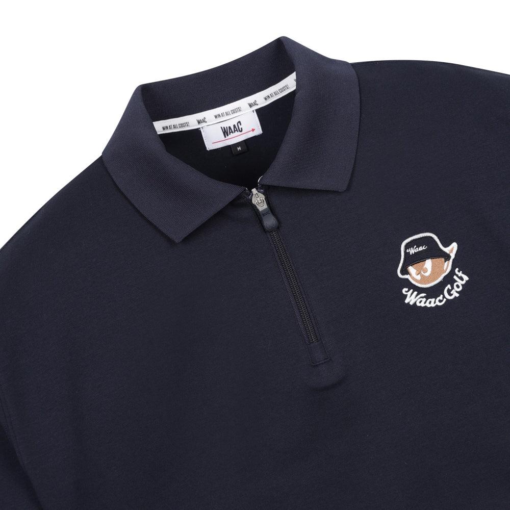 BUCKET HAT WAACKY HALF ZIP POLO 男士 翻領半開襟長袖上衣