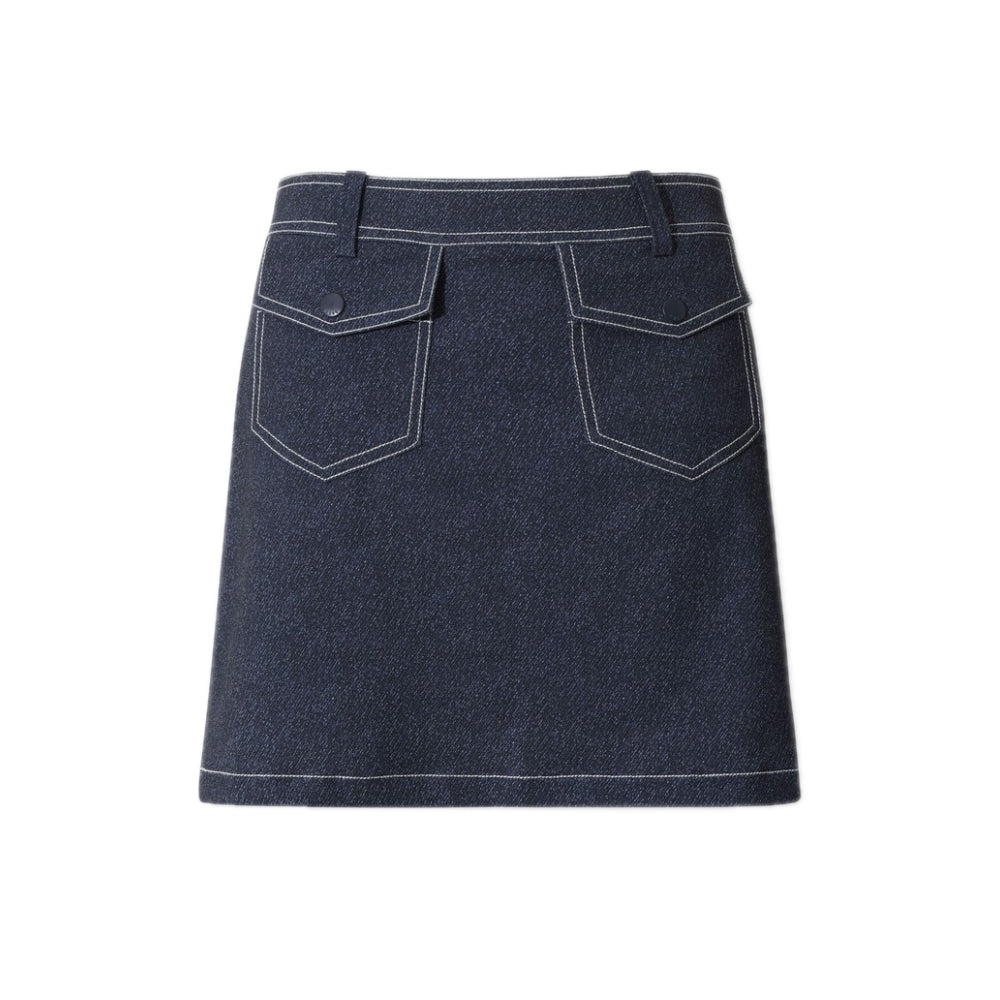 DENIM LIKE SKIRT 女士 高爾夫短褲裙