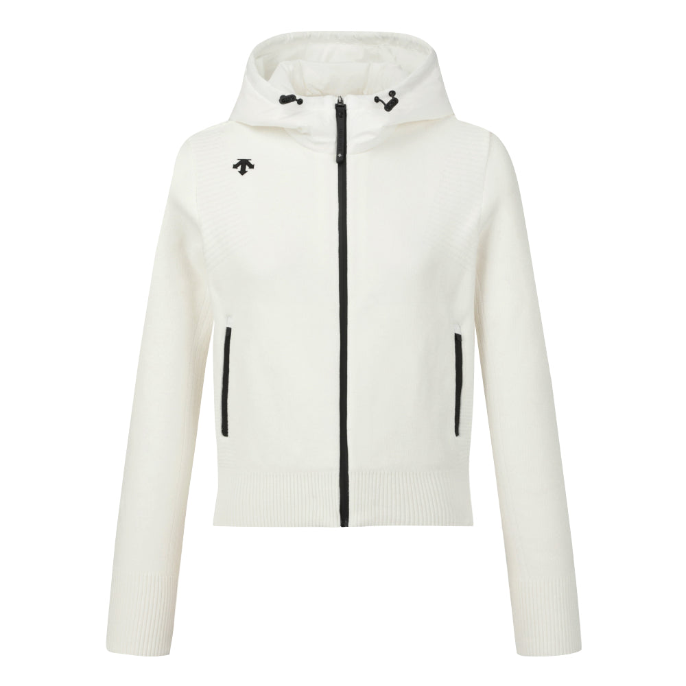 CHENILLE HOODED ZIP-UP CARDIGAN 女士 連帽針織外套