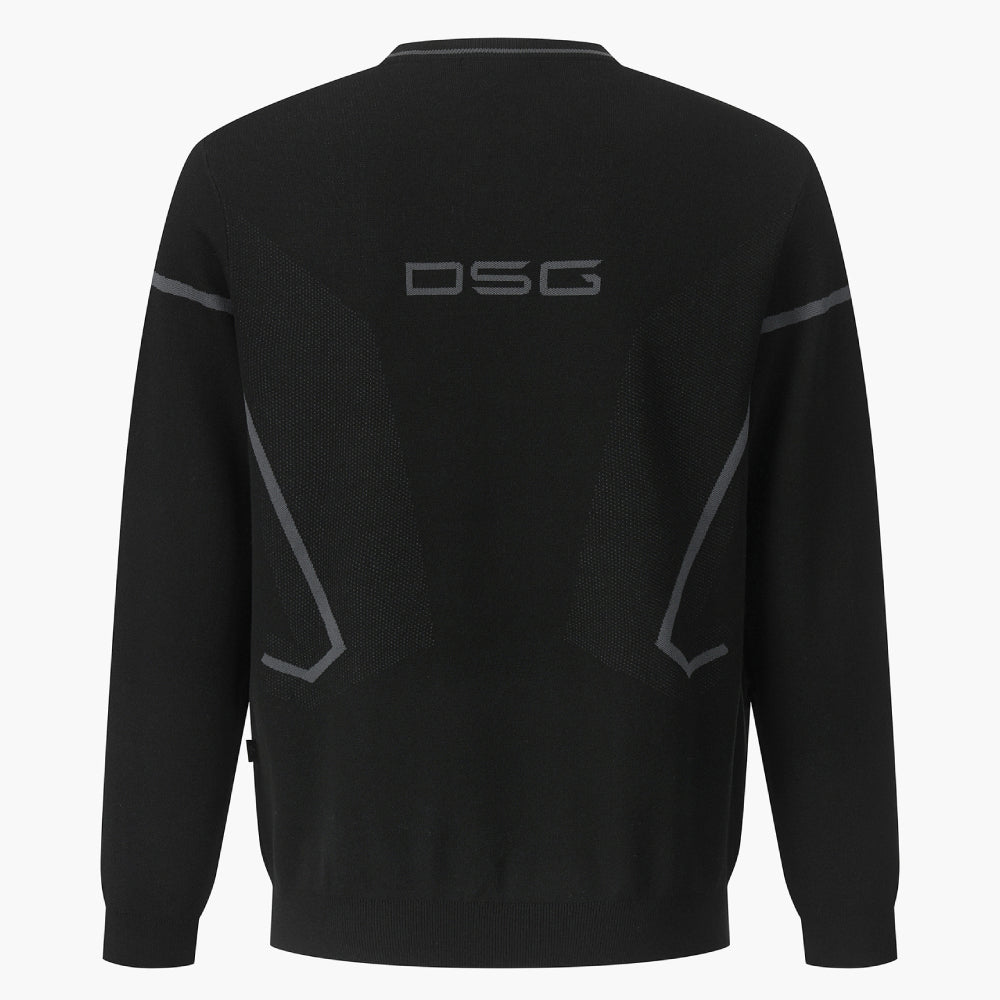 SOLID SINGLE-LAYERED ROUND SWEATER 男士 高爾夫長袖上衣