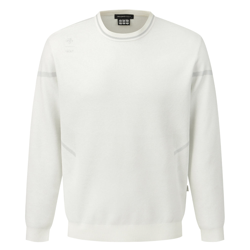 SOLID SINGLE-LAYERED ROUND SWEATER 男士 高爾夫長袖上衣