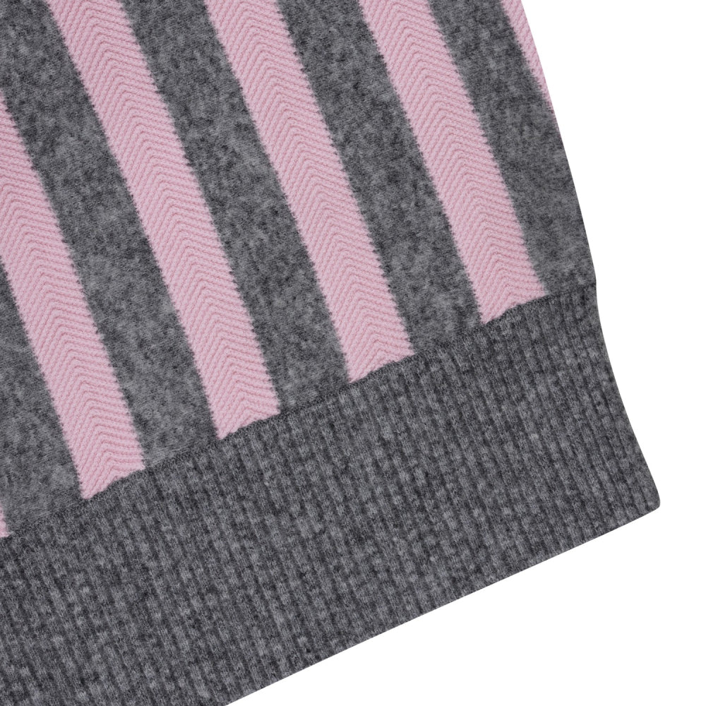 STRIPE V-NECK SWEATER 女士 V領毛衣