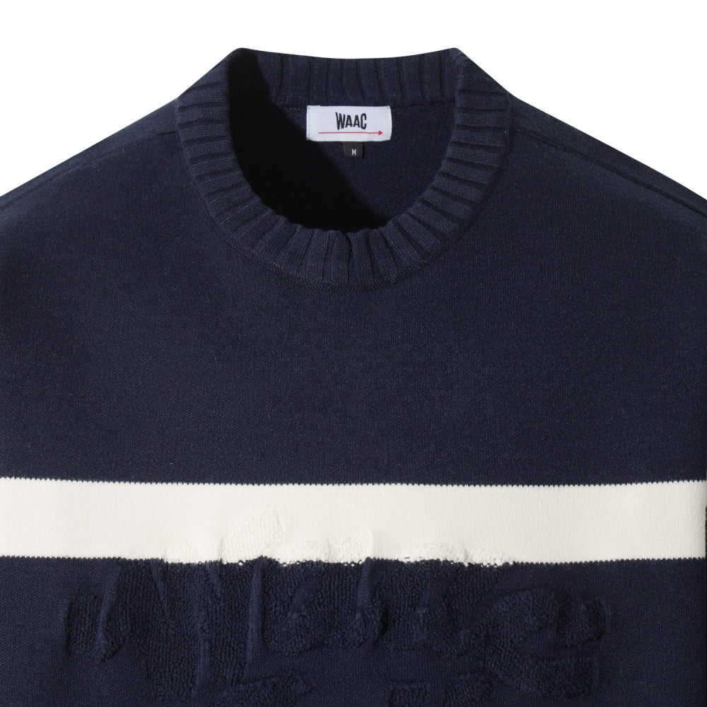 BOLD STRIPES BLOCK CREWENECK SWEATER 男士 圓領拼色毛衣