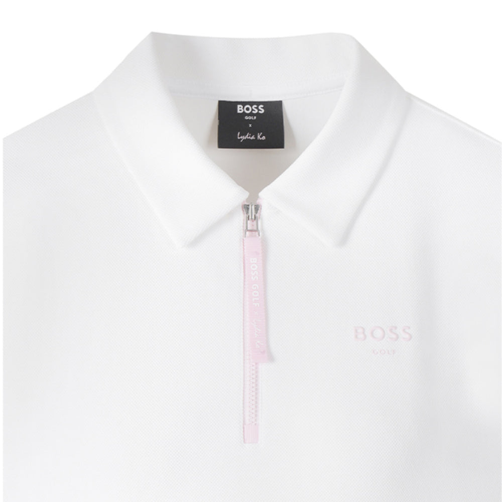 BOSS GOLF X LYDIA KO SS POLO TEE 女士 半開襟拉鍊短袖上衣