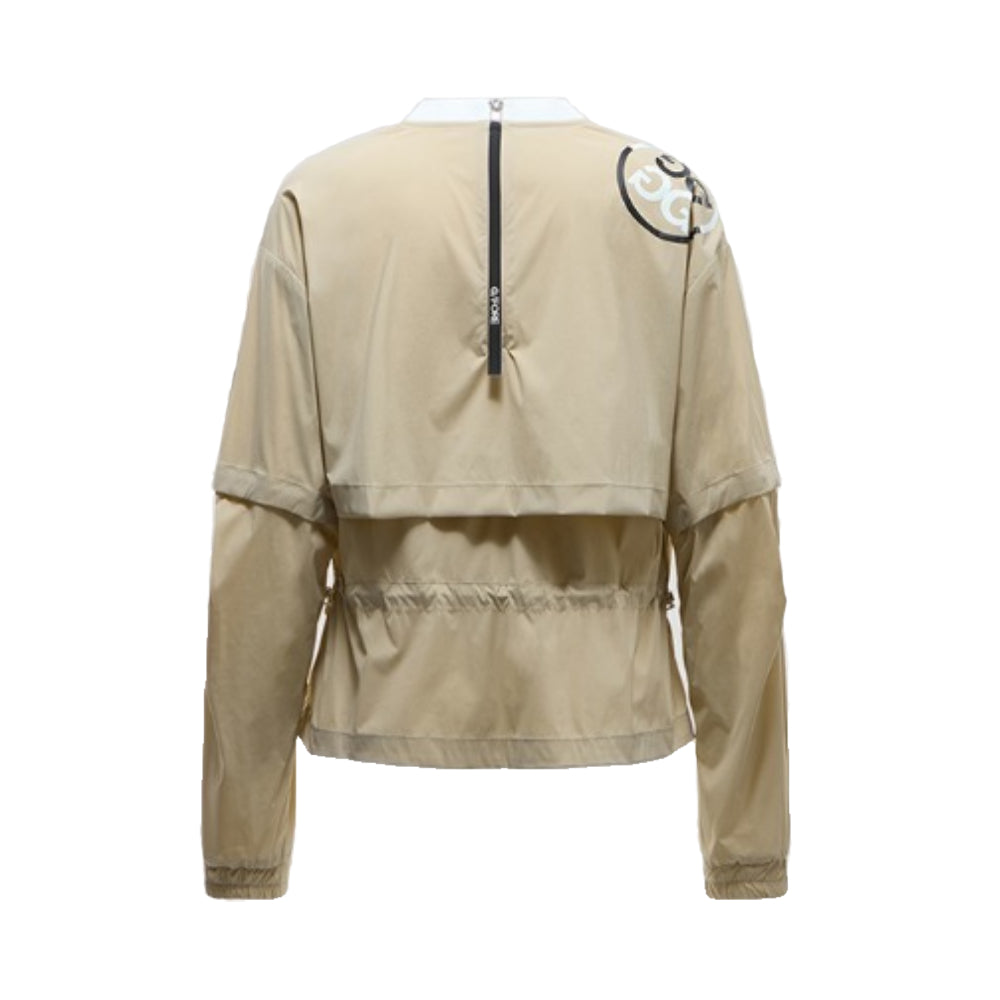 DETACHABLE CREWNECK ANORAK 女士 可拆袖防風上衣