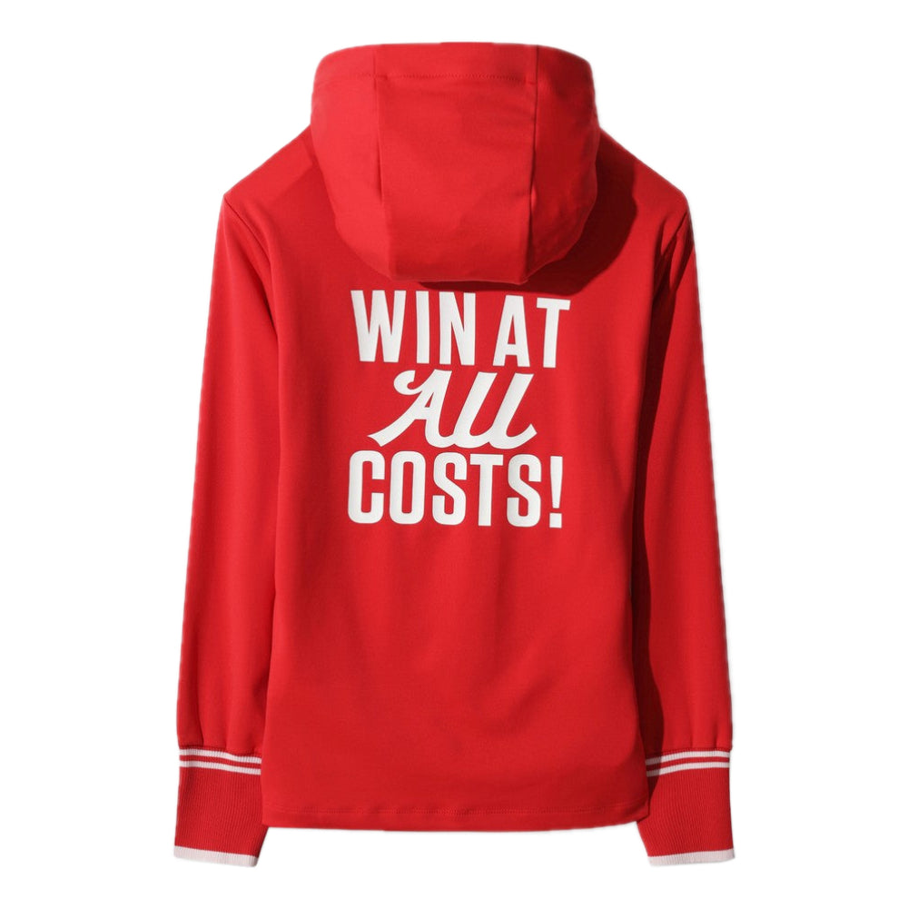 ATHLETIC SLOGAN JERSEY HOODIE 女士 針織連帽長袖上衣