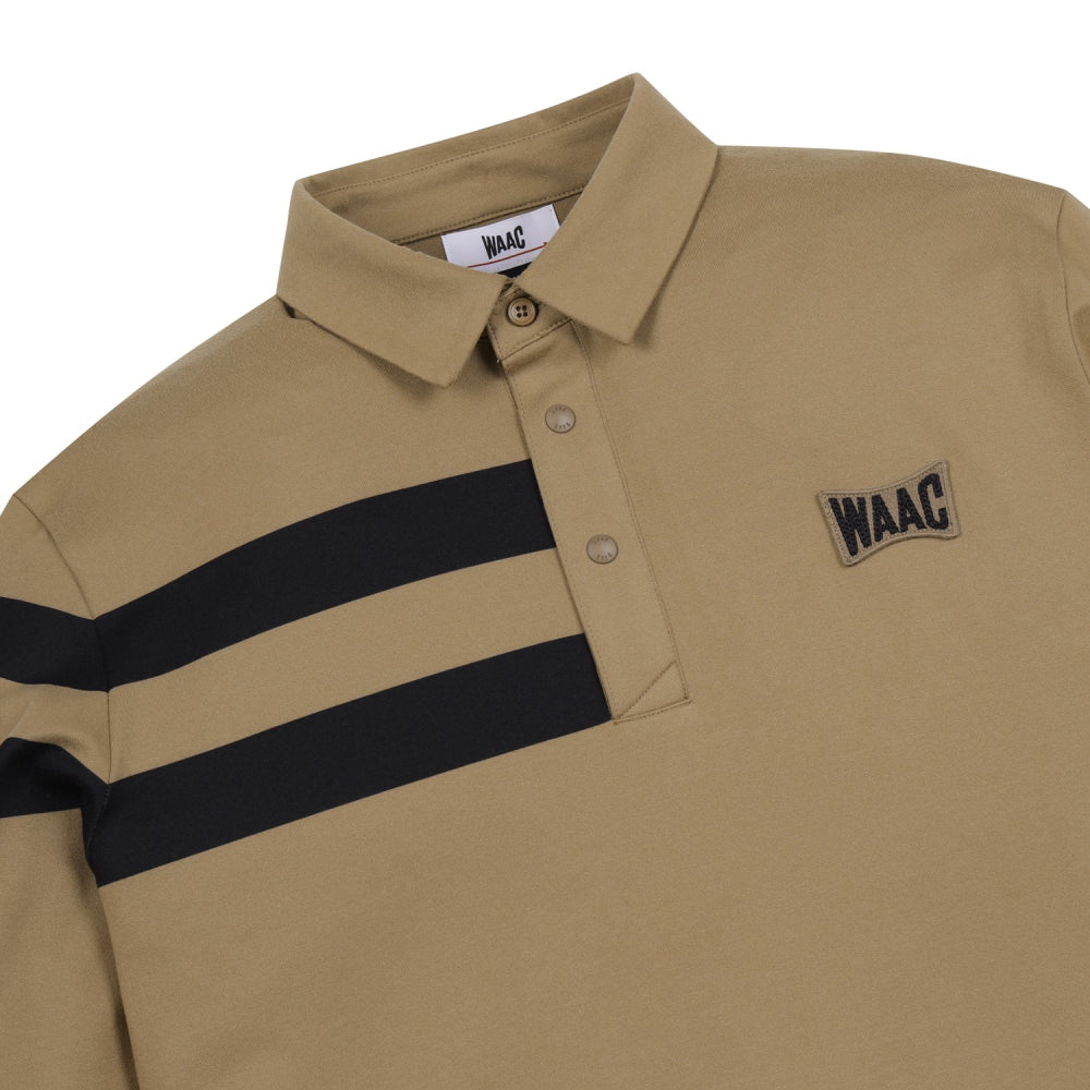 WAACKY STRIPE POINT FLEECE POLO 男士 高爾夫長袖POLO衫