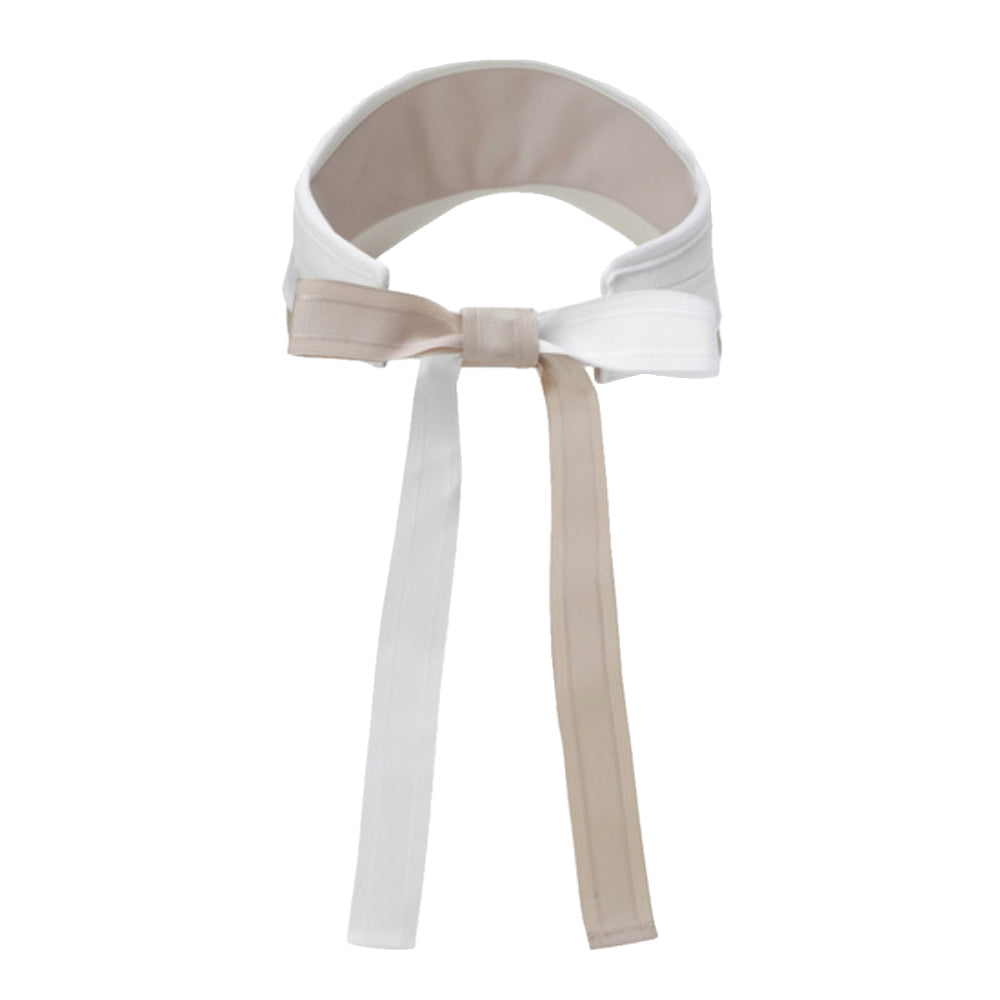 ESSENTIAL RIBBON SUNVISOR 女士 緞帶遮陽帽
