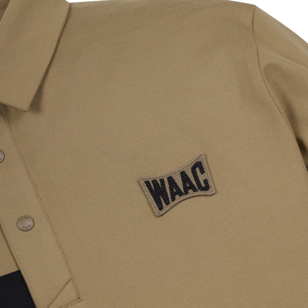 WAACKY STRIPE POINT FLEECE POLO 男士 高爾夫長袖POLO衫
