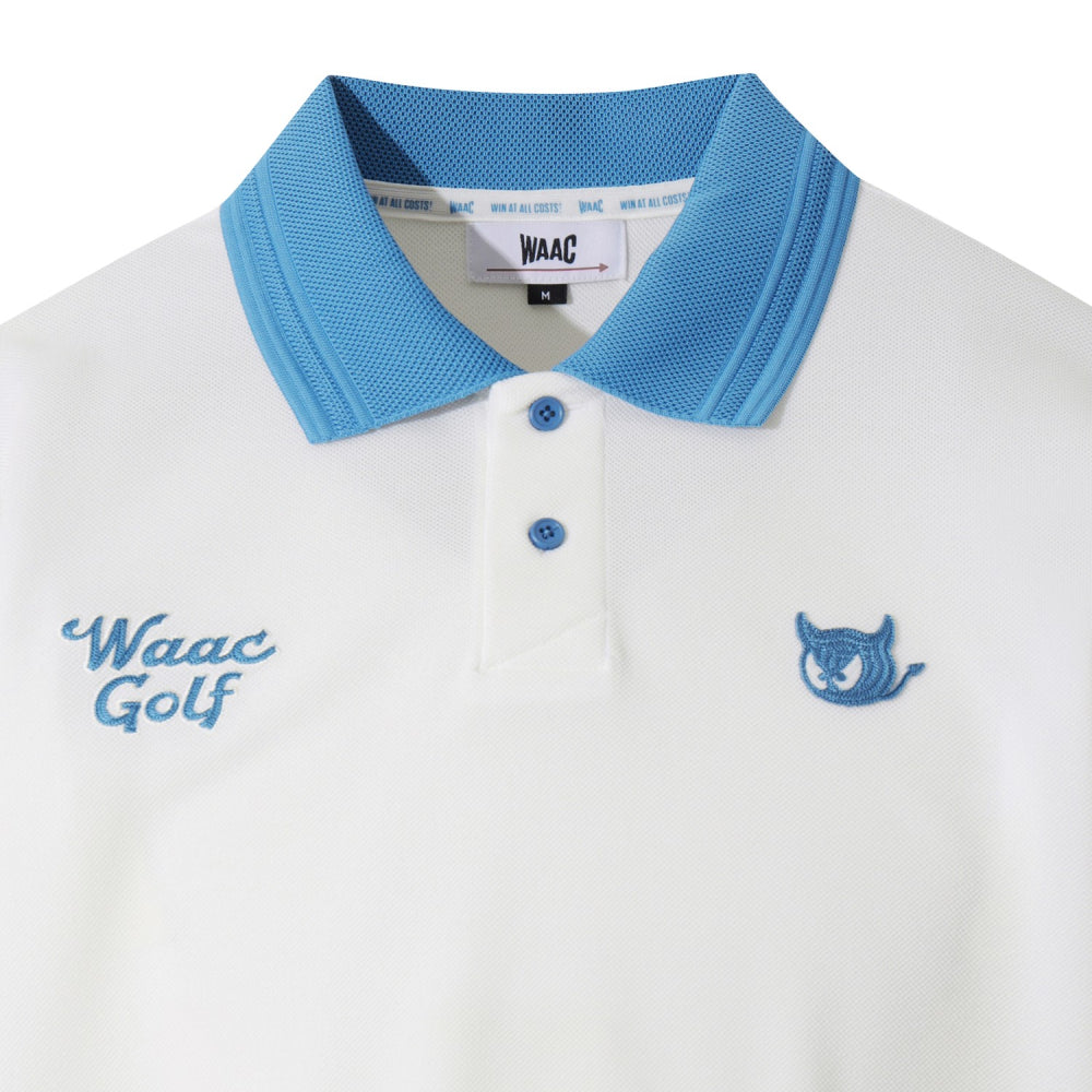 WAACKY RIBBED COLLAR LS POLO 男士 長袖POLO衫