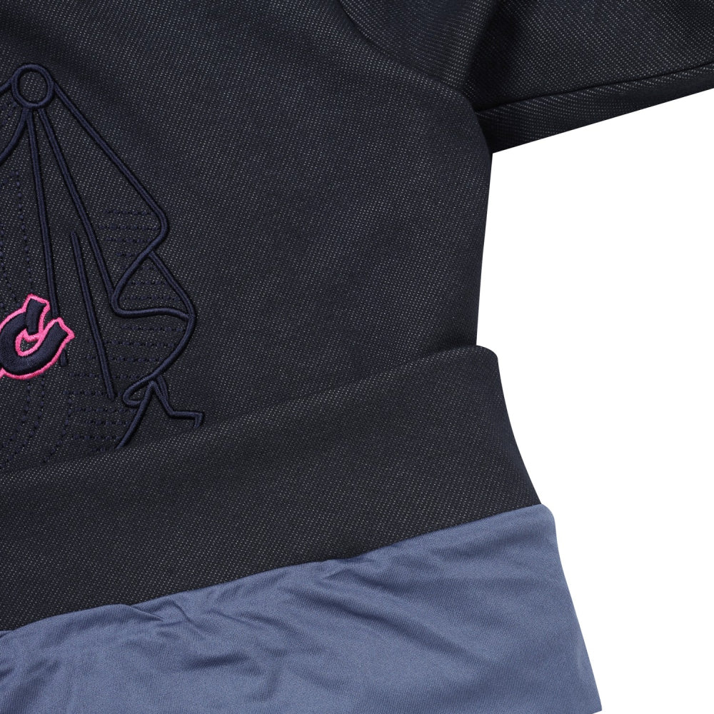 DENIM-LIKE HIGH-NECK SWEATSHIRTS 女士 高領長袖上衣