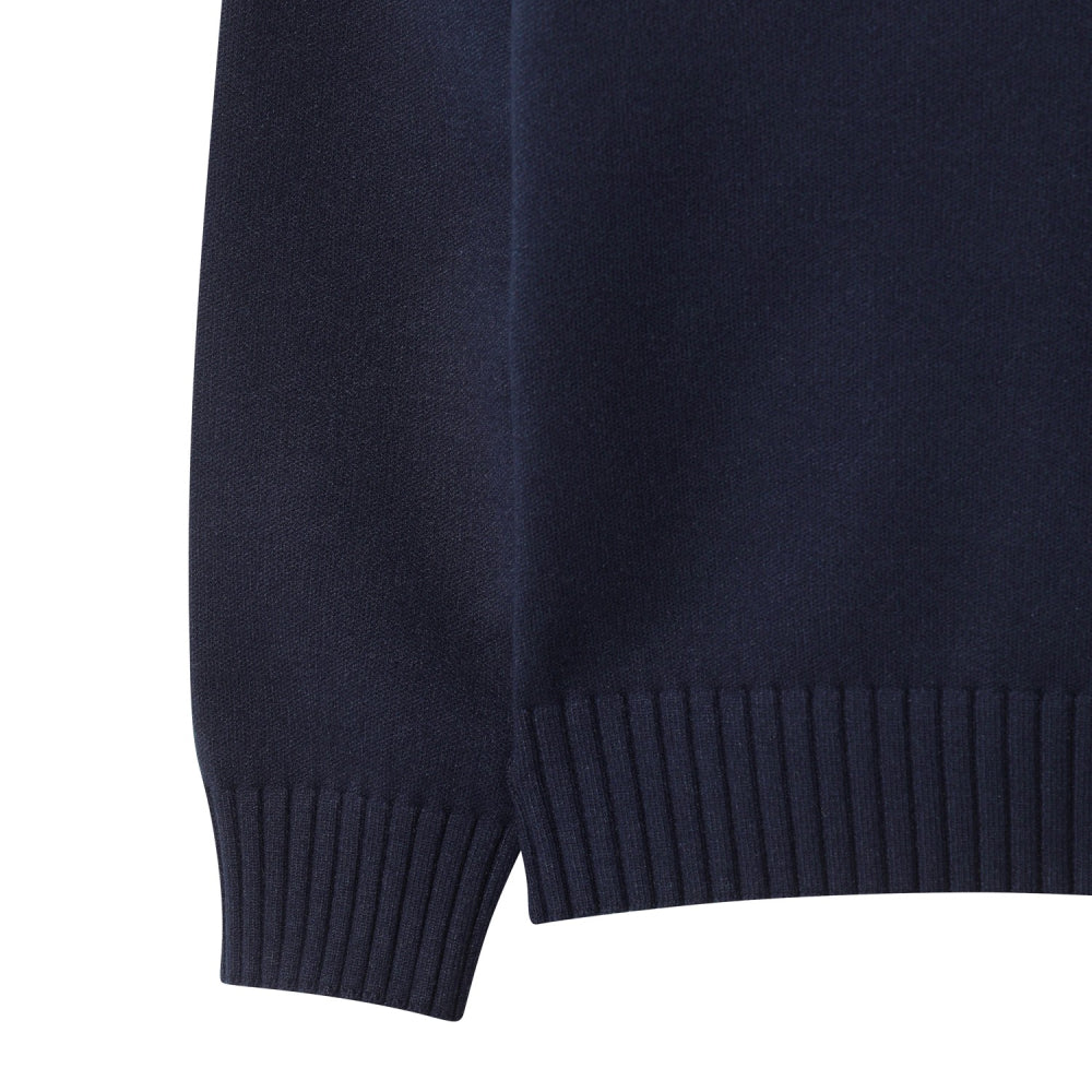 BOLD STRIPES BLOCK CREWENECK SWEATER 男士 圓領拼色毛衣