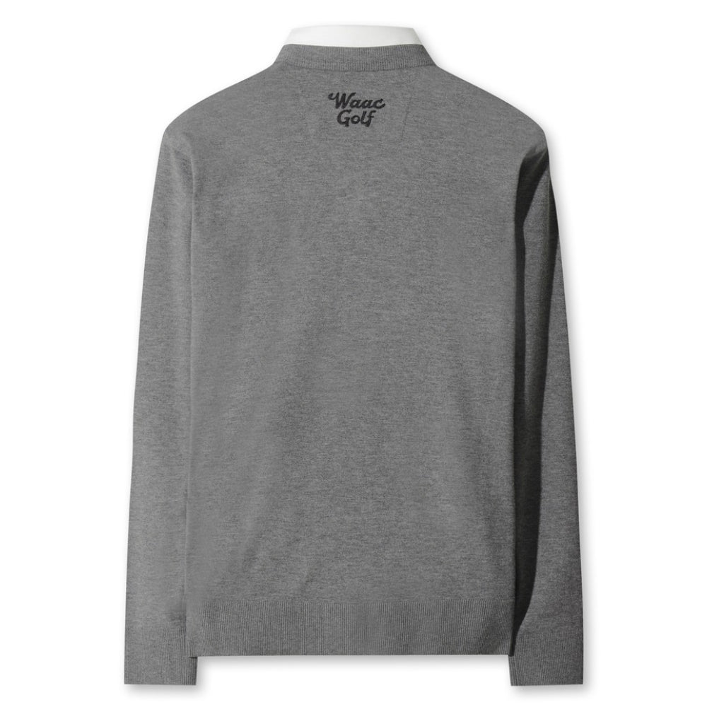 FAKE LAYER V-NECK SWEATER 男士 假兩件V領毛衣