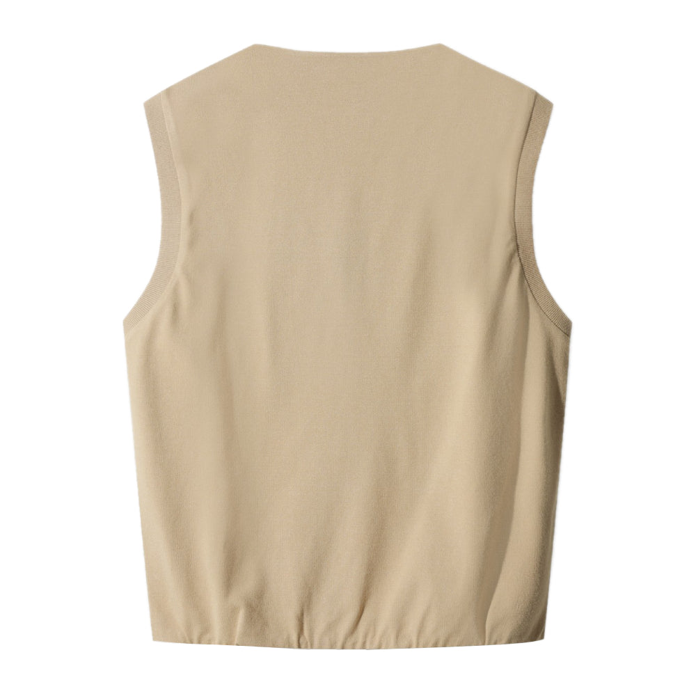 KNIT HYBRID VEST 女士 針織背心外套