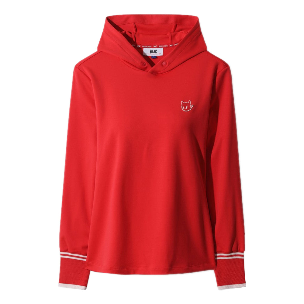 ATHLETIC SLOGAN JERSEY HOODIE 女士 針織連帽長袖上衣