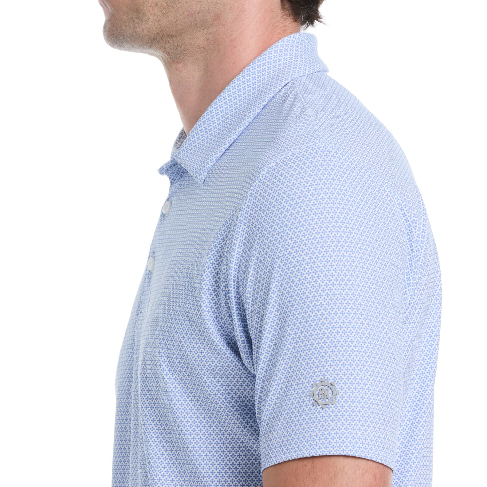 2 COLOR MICRO GEO PRINTED POLO 男士 高爾夫POLO衫