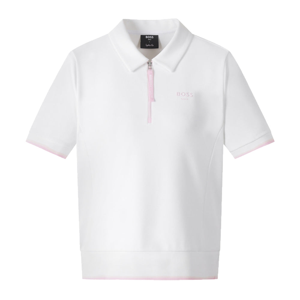 BOSS GOLF X LYDIA KO SS POLO TEE 女士 半開襟拉鍊短袖上衣