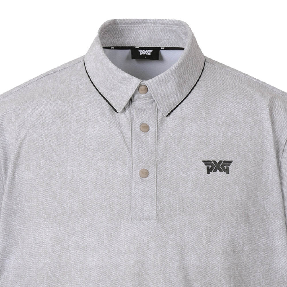 TWO - TONE COLLAR 男士 拼接短袖POLO衫 - ASH GOLF Taiwan