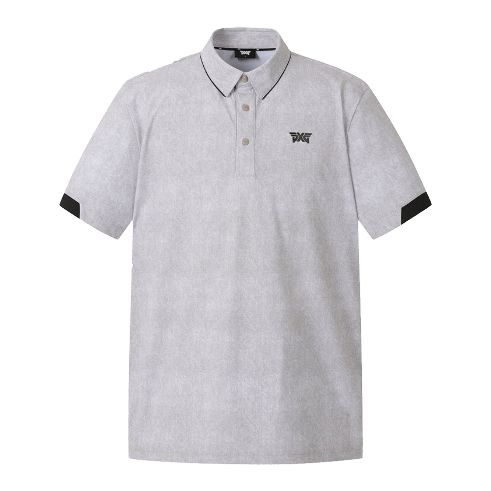 TWO - TONE COLLAR 男士 拼接短袖POLO衫 - ASH GOLF Taiwan
