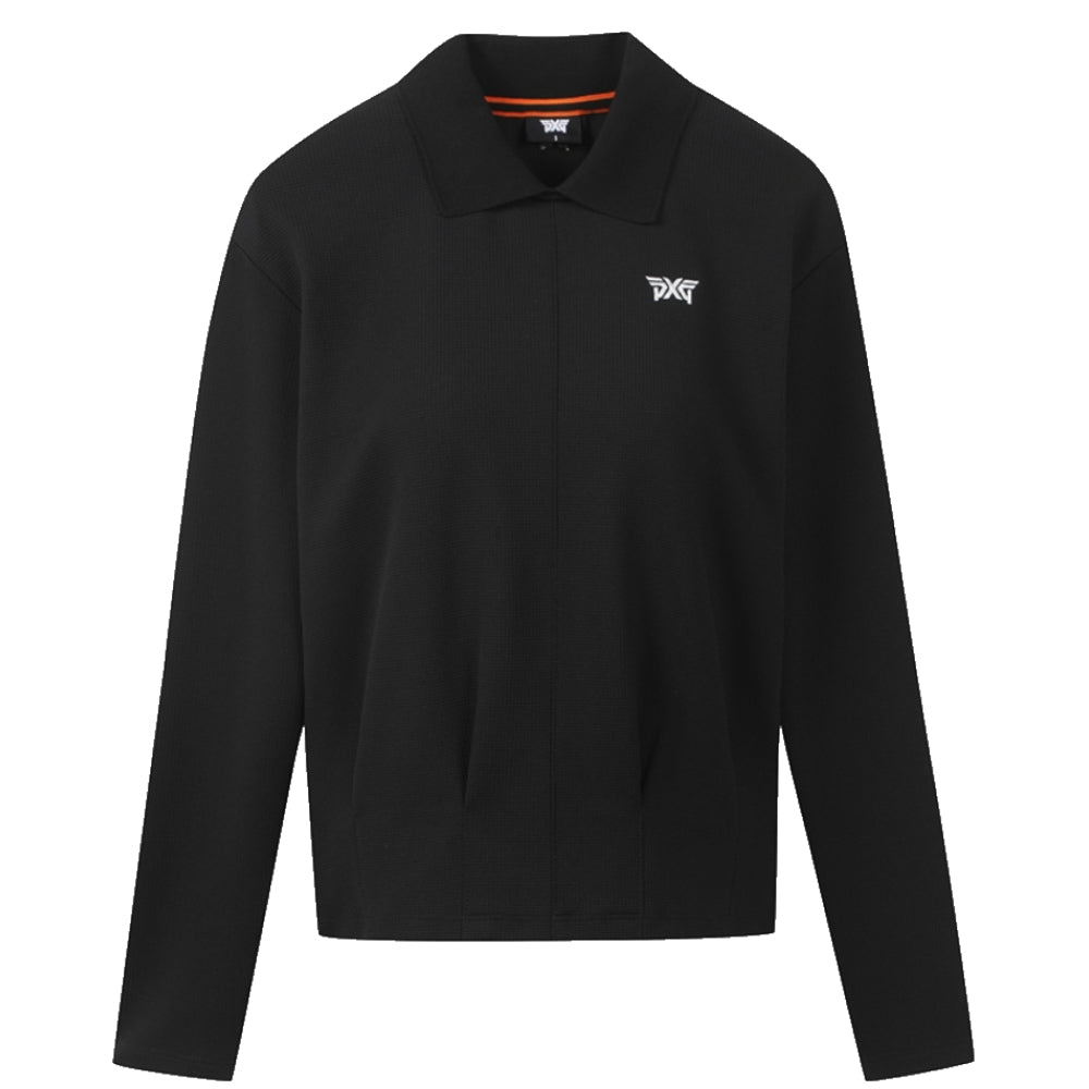 HOURGLASS FIT COLLAR 女士 修身翻領長袖上衣 - ASH GOLF Taiwan