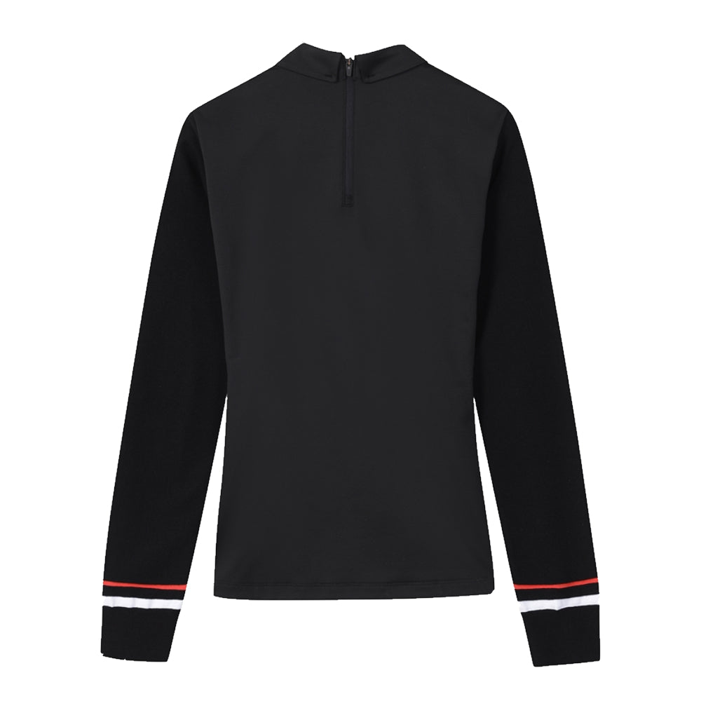 ROUND COLLAR 女士 翻領拉鍊長袖上衣 - ASH GOLF Taiwan