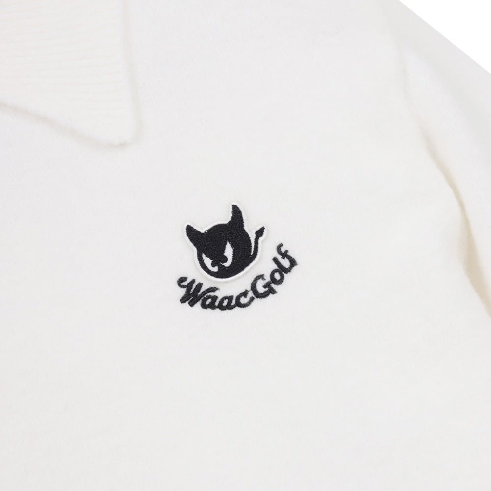 SLOGAN COLLAR SWEATER 女士 翻領長袖上衣 - ASH GOLF Taiwan