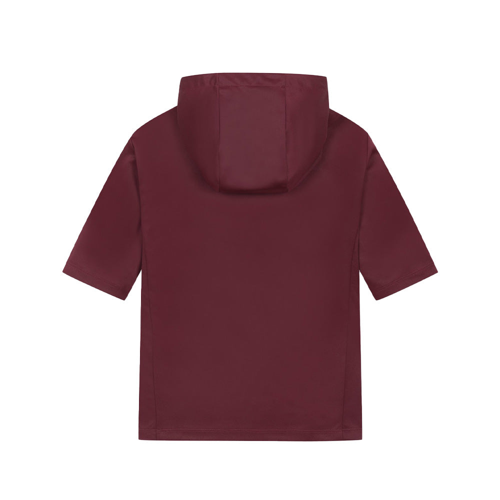 LOGO COLOR-BLOCKED HOODIE 女士 拼色短袖連帽衫