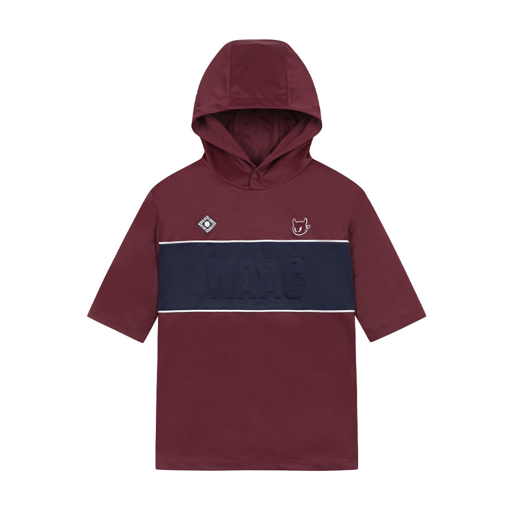 LOGO COLOR-BLOCKED HOODIE 女士 拼色短袖連帽衫