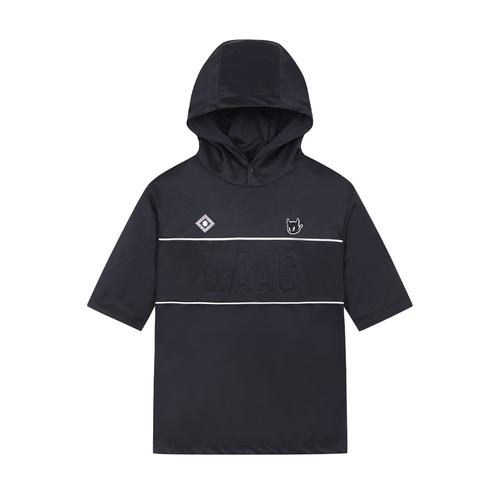 LOGO COLOR-BLOCKED HOODIE 女士 拼色短袖連帽衫
