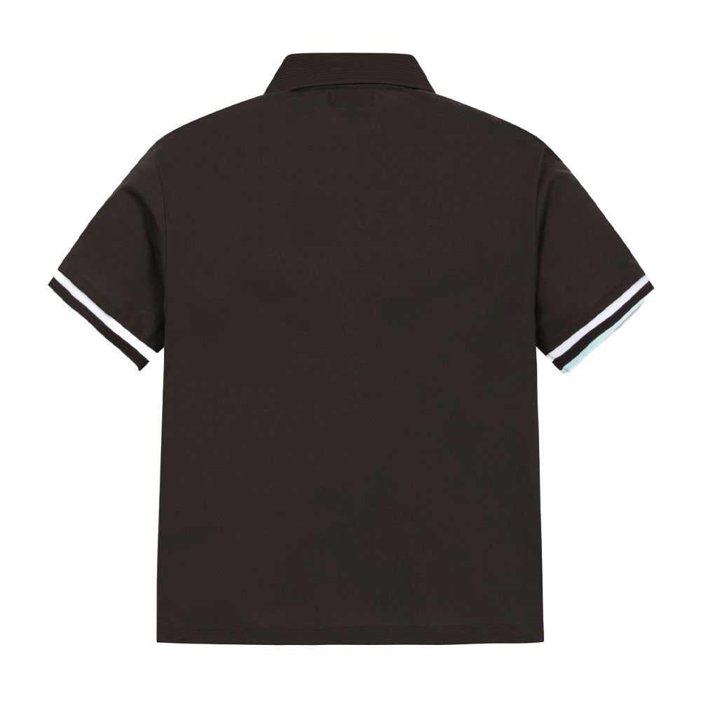 WAACKY COLOR-BLOCKED RIB SS POLO 女士高爾夫POLO衫