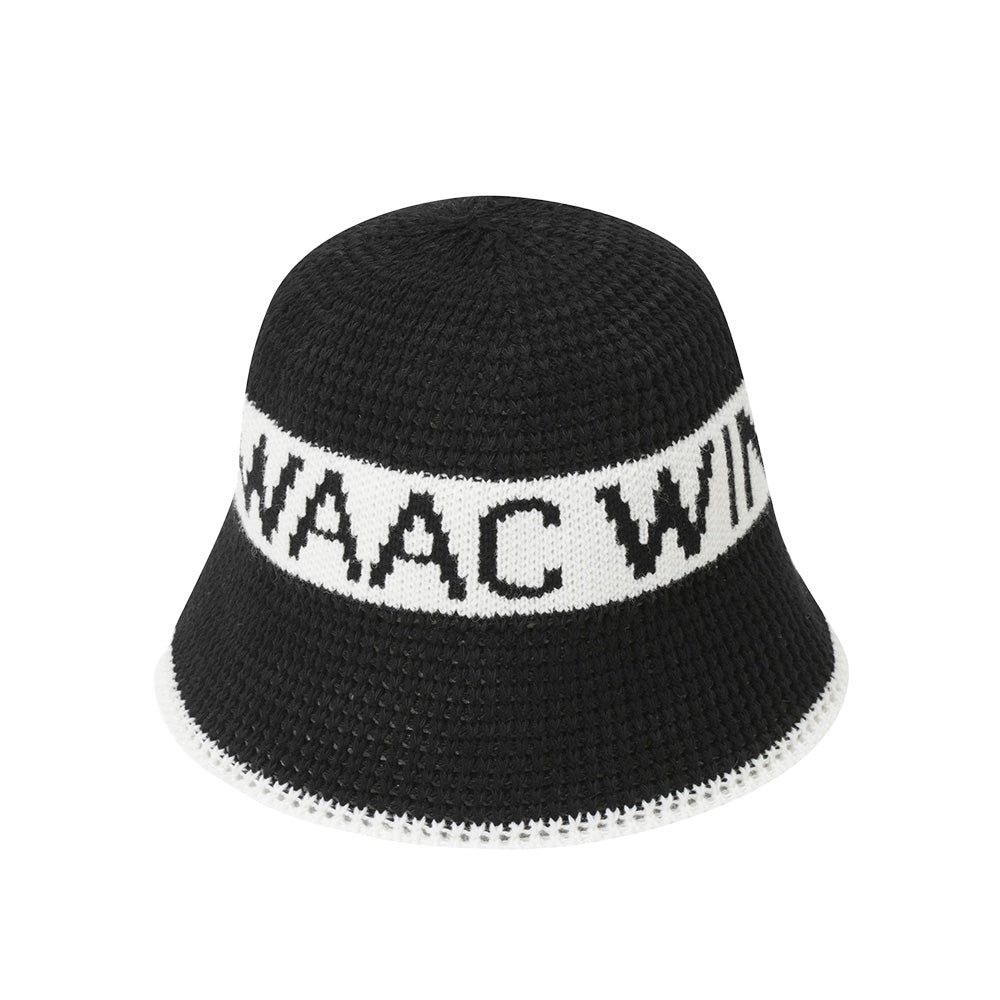COLOR BLOCK KNIT BUCKET HAT 女士 針織漁夫帽