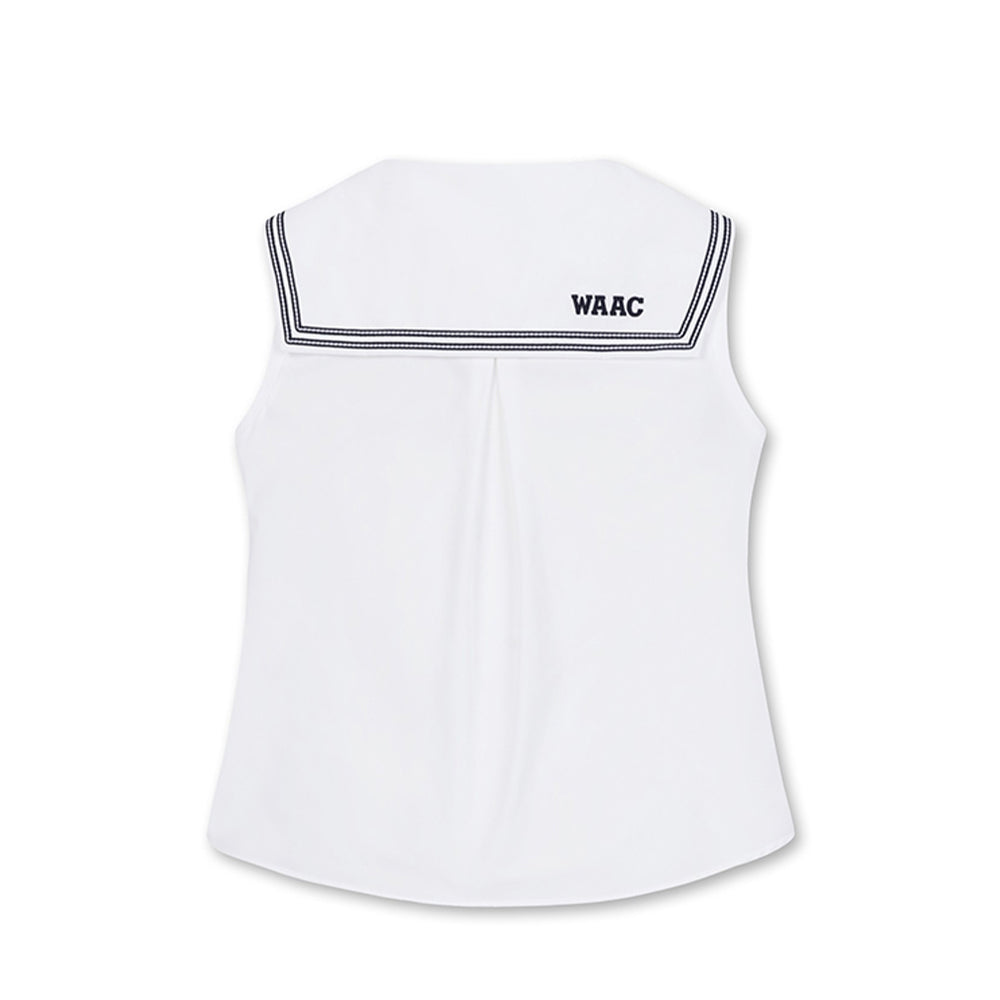 SAILOR COLLAR SLEEVELESS SHIRT 女士 海軍領無袖上衣
