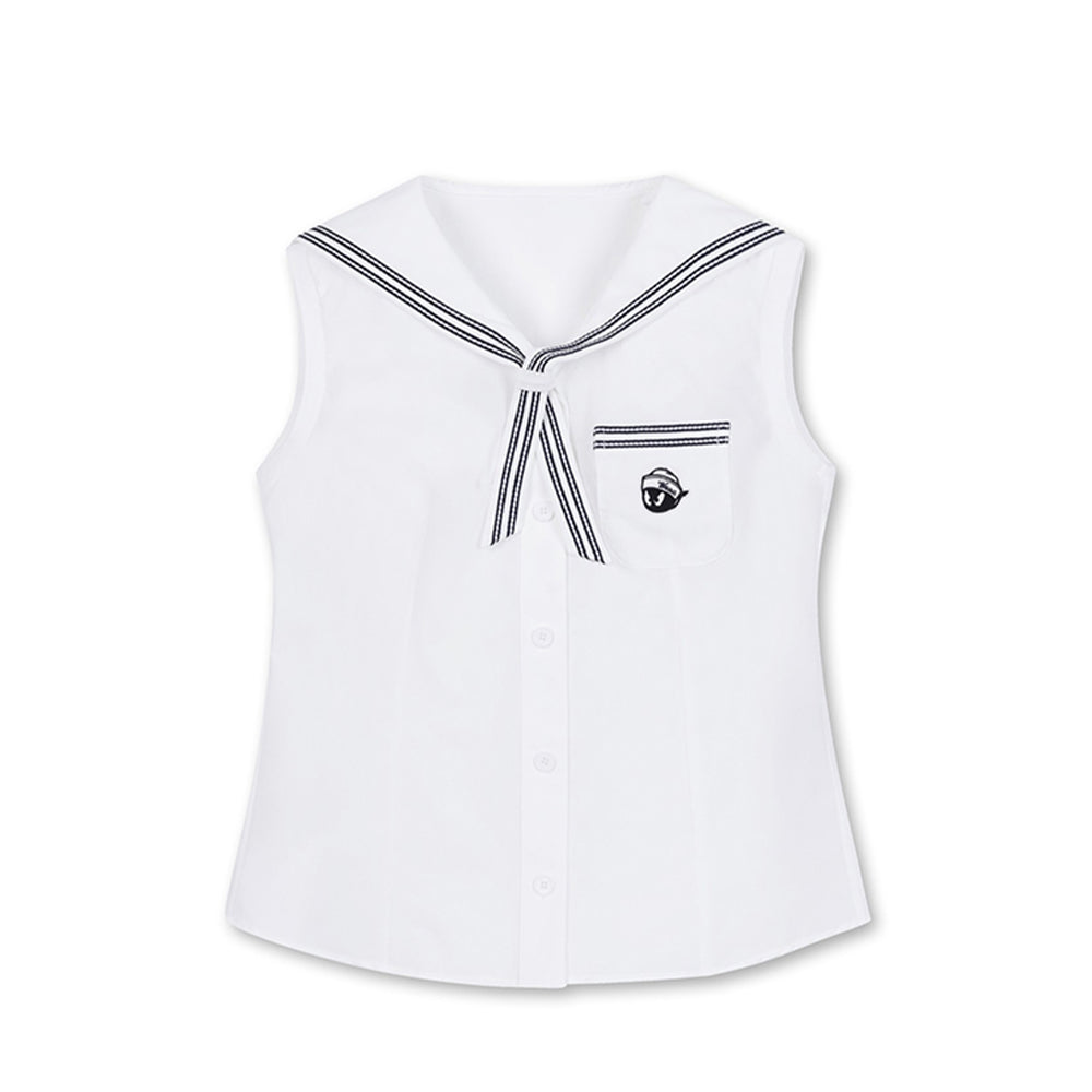 SAILOR COLLAR SLEEVELESS SHIRT 女士 海軍領無袖上衣