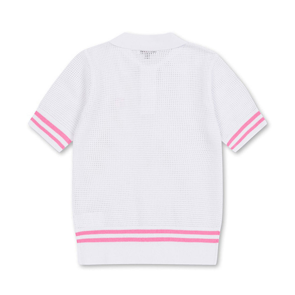 MESH POLO SS SWEATER 女士 短袖POLO衫