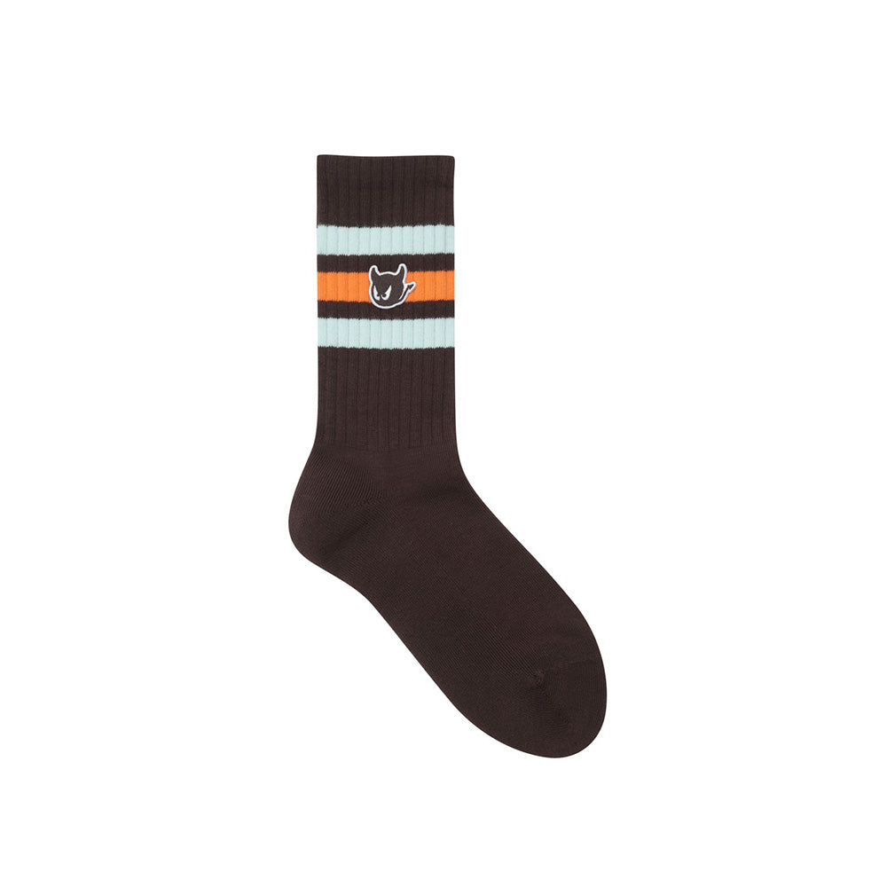 COLOR POINT SOCKS 彩色條紋中長襪