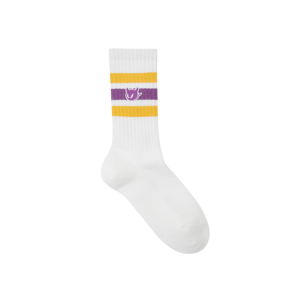 COLOR POINT SOCKS 彩色條紋中長襪