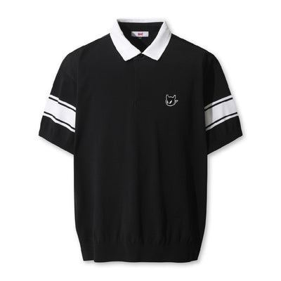 LOGO JERSEY COLLAR KNIT POLO 男士 高爾夫POLO衫
