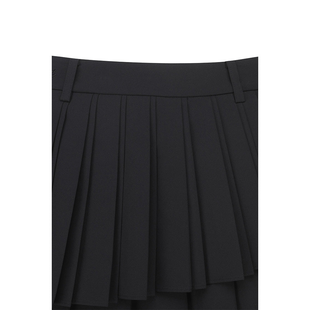 PLEATS WRAP SKORT 女士 雙層百褶短褲裙