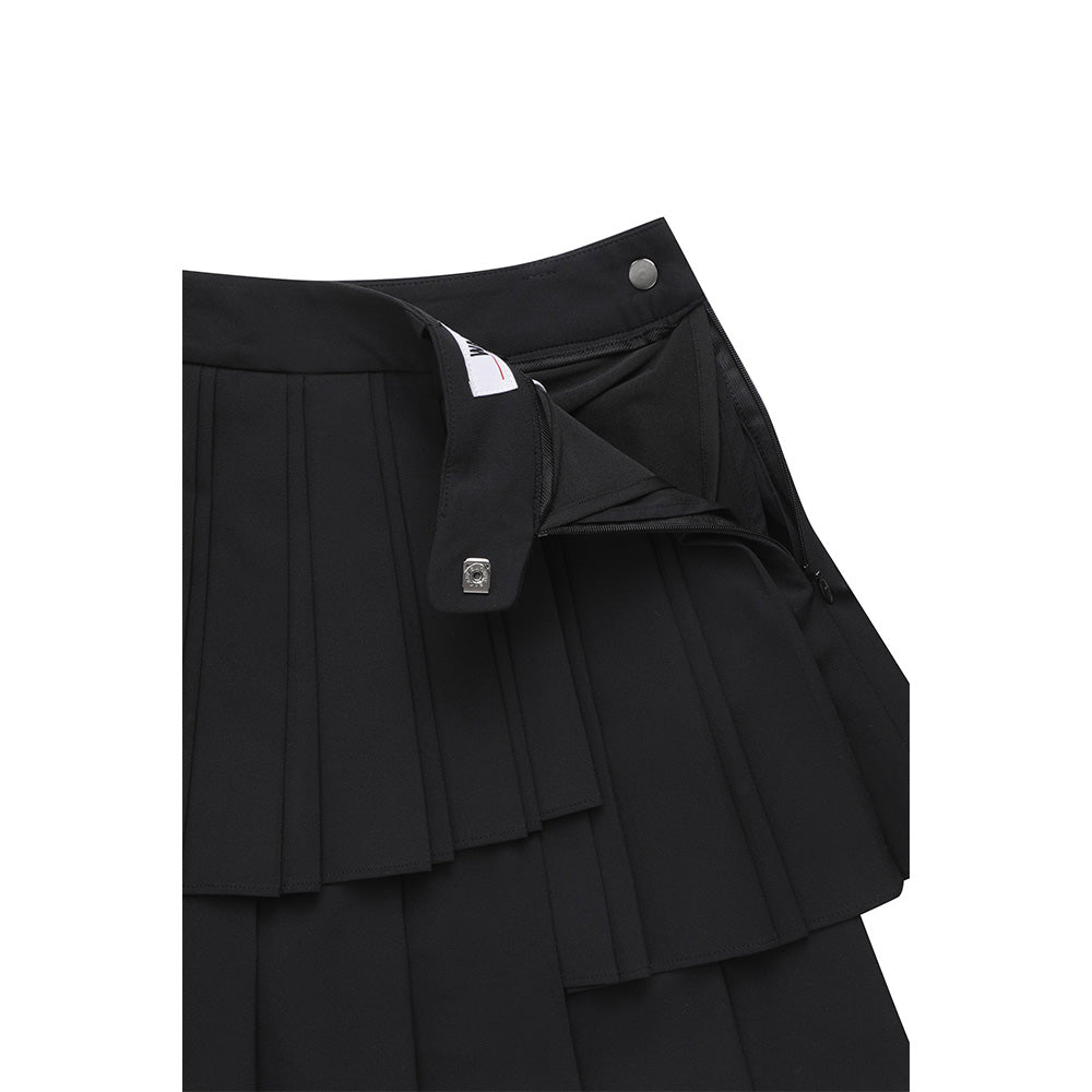 PLEATS WRAP SKORT 女士 雙層百褶短褲裙